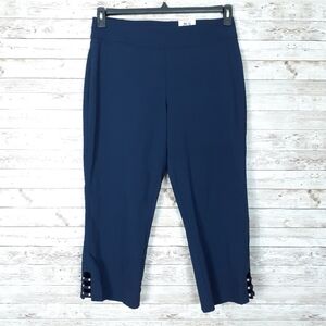 JM Collection Plus Capri Comfort Waist Blue K